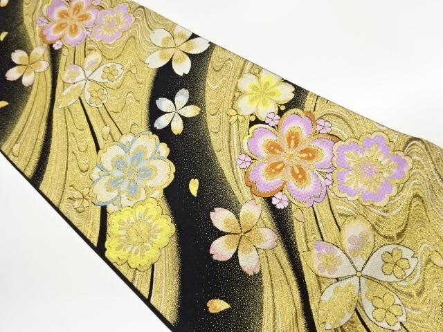 JAPANESE FUKURO OBI / WOVEN SAKURA